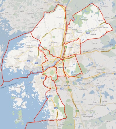 1-211 Från 2 till 1 stadsdelar - mer lika men fortsatt olika Skillnaderna mellan stadsdelarna är mindre med 1 stadsdelar Skillnaderna inom stadsdelarna är större Det finns fortfarande stora