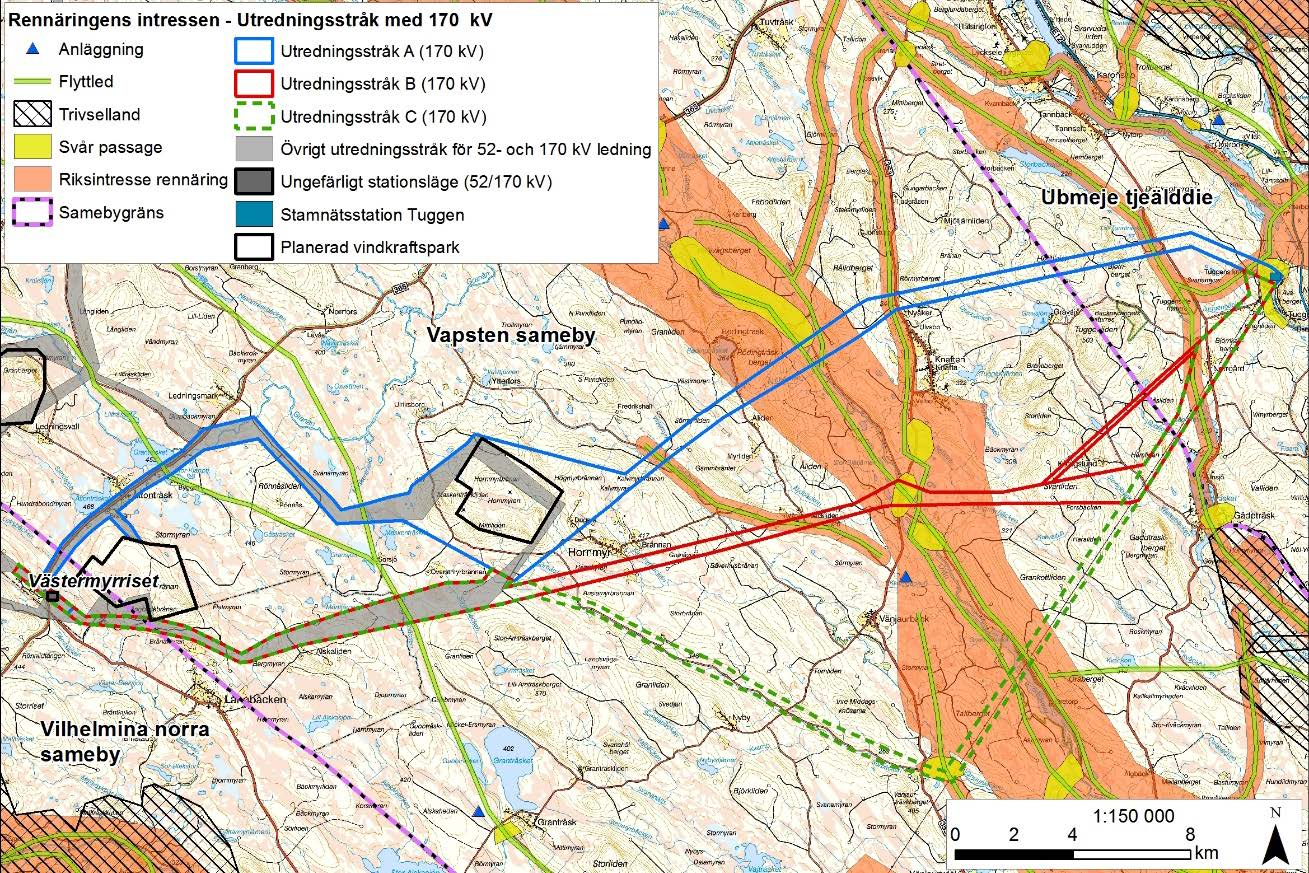 10(14) Rennäring och markanvändning Skogsbruket dominerar markanvändningen i området.