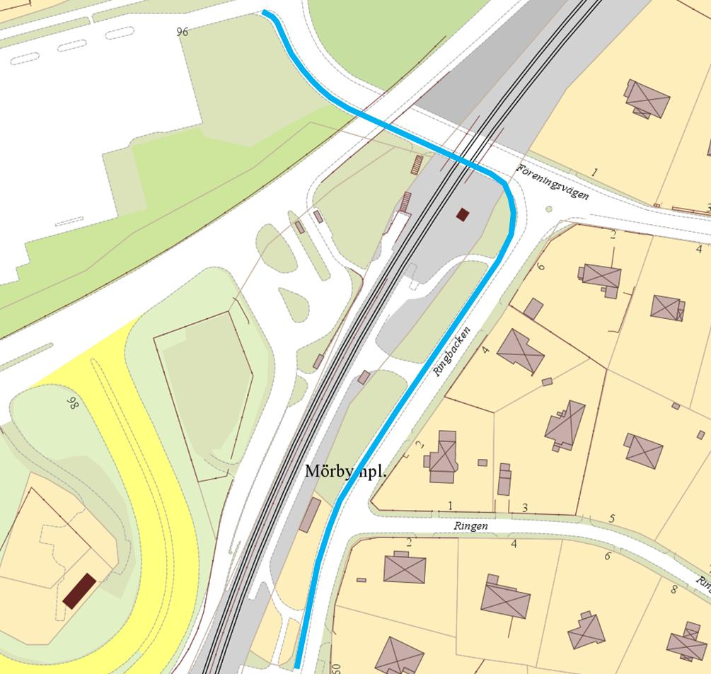 2.6 Upprustning av Föreningsvägen och Ringbacken/Ringen etapp 1 Gång- och cykelbanan utmed Föreningsvägen och Ringbacken/Ringen används dagligen av ett stort antal gående och cyklister.