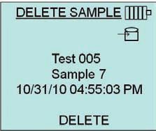 DELETE DATA Delete All Delete Test Delete Sample DELETE SAMPLE Test 001 14 Samples Test 002 10 Samples Test 003 12 Samples Test 004 8 Samples Test 005 7 Samples Test 006 15 Samples Test 007 0 Samples