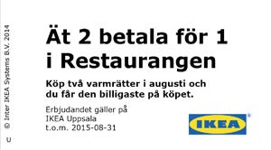 Inter IKEA Systems B.V. 2016 50 % rabatt på köksplanering Låt våra köksspecialister hjälpa dig planera ditt nya kök. Personlig rådgivning i varuhuset eller på telefonen. Läs mer www.ikea.