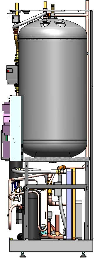 3.3 DHP-C Opti 7 17 1 8 9 19 2 10 12 23 3 11 21 22 4 13 14 15 16 20 5 6 24 Teckenförklaring Teckenförklaring 1 Varmvattenberedare 180 liter 13 Köldbärare ut 2 Returledningsgivare, värmesystem 14