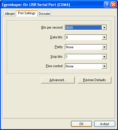 Inställningar i The Grid Back Support tilldelas automatiskt en Com-port vid installation. För att manöverkontakter och IR-modul skall fungera i The Grid måste man ställa in rätt Com-port.