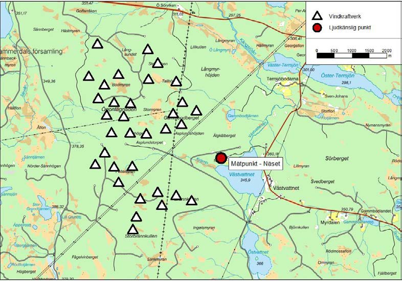 1 Bakgrund Statkraft SCA Vind II AB har byggt 33 st vindkraftverk av typen Siemens SWT-3.0-113 vid Ögonfägnaden i Strömsund, Sollefteå och Ragunda kommun.