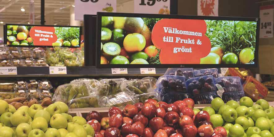 6 Digital skyltning Digital skyltning, eller digital signage är precis vad det låter som digitala skärmar som används för att kommunicera budskap till dess åskådare.