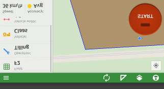 Fig. 3.1.7 Fig. 3.1.8 3.2. Track inspelning Spår inspelning Klicka på "Start" och börja köra. Fig. 3.2.1 (Tablet) Fig. 3.2.2 (Smartphone) Om GPS-signalen är låg, kommer du att se meddelandet om otillräcklig noggrannhet (Fig.