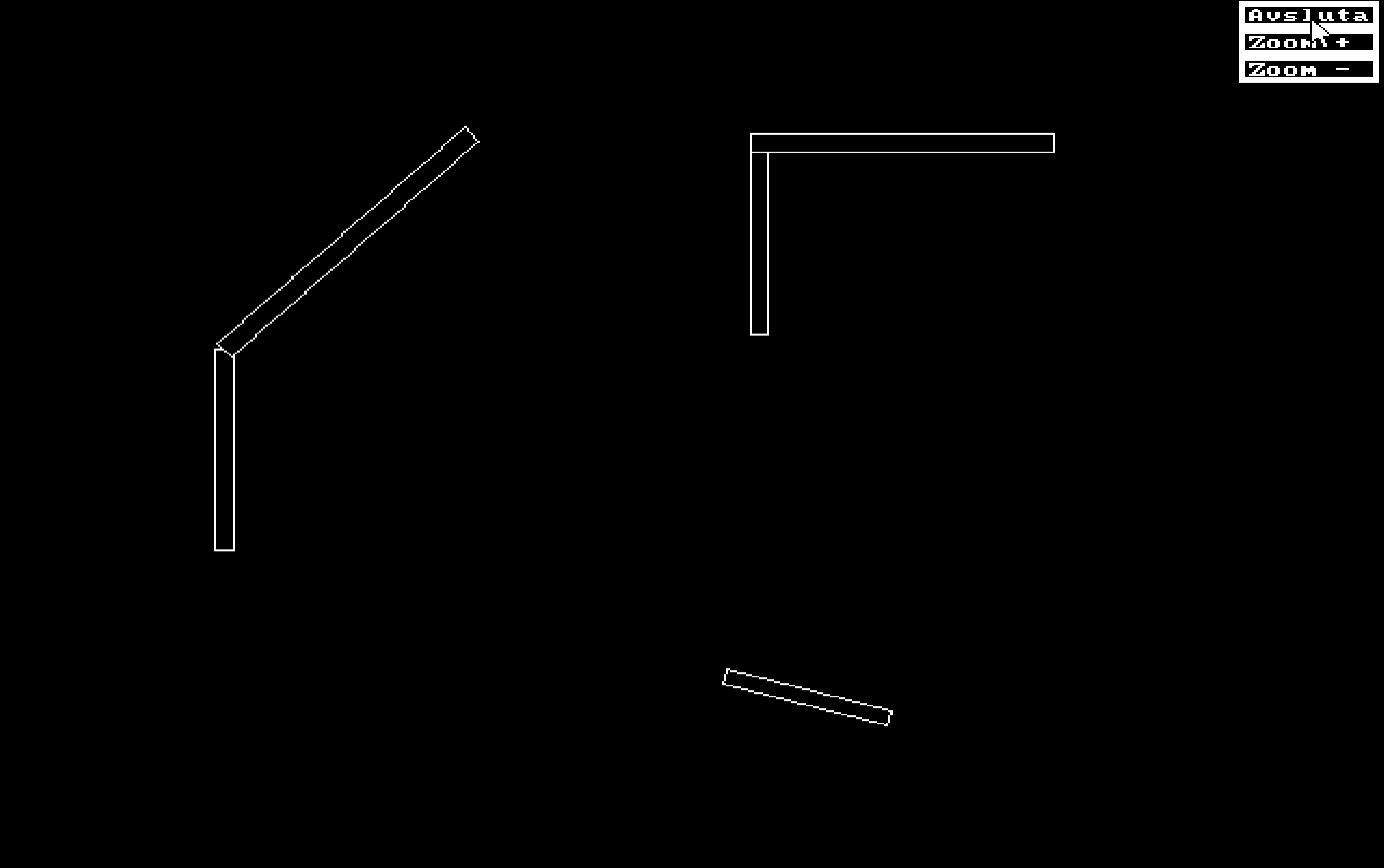 Program A3.09-0 9 5.3 GRAFISK KONTROLL Den grafiska kontrollen används för att snabbt kunna kontrollera väggskivornas placering. Denna bild kommer även ut i resultatutskriften.