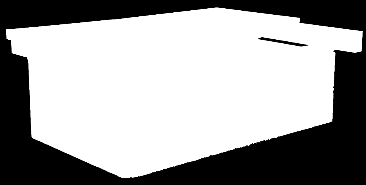 PLASTRÖRSPONTON- OCH BETONGPONTONBRYGGORNA PLASTRÖRS- OCH BETONGPONTONBRYGGORNAS KONSTRUKTION Trädäcket fästs vid pontonen med 8 eller 10 mm:s vinkeljärn och vinkeljärnen vid däcket med genomgående