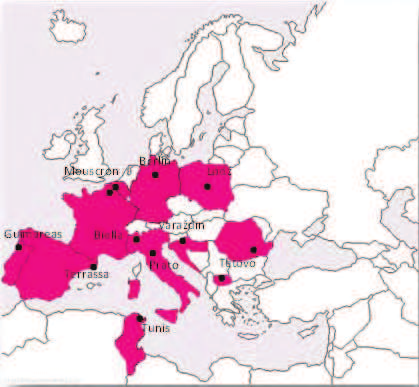 Association des Collectivités Textiles Européennes ACTE bildades 1991 idag har ACTE 70 medlemmar i tio europeiska länder, samt Tunisien.