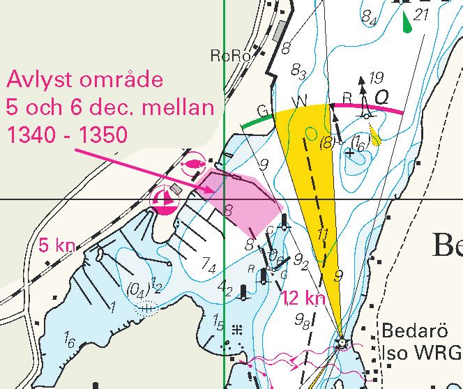 Nr 285 6 Sweden. Northern Baltic. Stockholm. Danvikstull. Spar buoys. Insert SPECIAL spar buoy a) 59-18,922N 18-06,499E SPECIAL spar buoy b) 59-18,918N 18-06,513E Sjöfartsverket Norrköping. Publ.