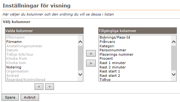 2015-08-28 9(37) Bokning vikpool (socialförvaltningen och utbildningsförvaltningen) Under valet bokning vikpool visas de tillsättningar/bokningar som skett på vald organisation.