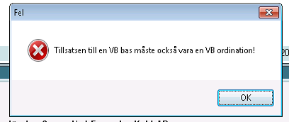 Kunna hantera bas o tillsatser i Aktuella ordinationer Vid ordination av tillsats ska dygnsmängd anges.