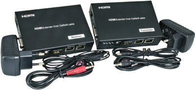 z HDBaseT z Stöder Stöder z CEC, Upplösning Upp Dubbelriktad AV-TEKNIK 1 HDBASET EXTENDER KIT FÖR HDMI VIA CAT-KABEL IP-2000 Art.