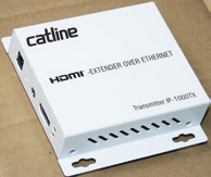 AV-TEKNIK 1 HDMI-DISTRIBUTION I CAT-KABEL/NÄTVERK IP-1000 Allt oftare finns behovet att skicka HDMI-signal i en standard Cat5e/6 kabel. Catline IP-1000 löser detta.