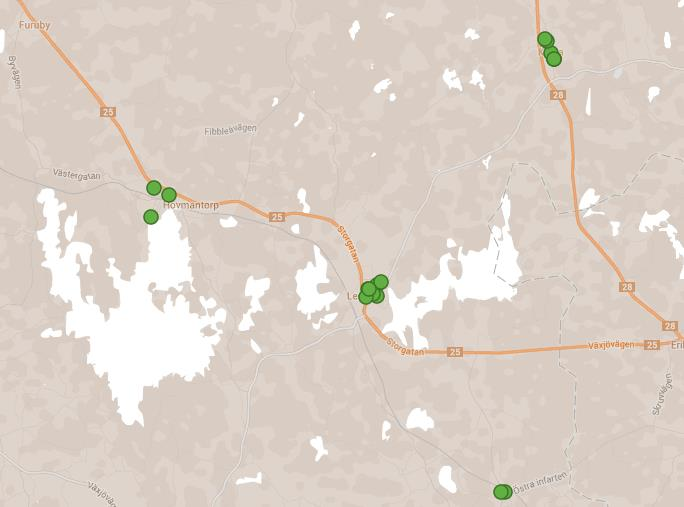 3.3 Lessebo Under mätperioden i Lessebo kommun har svar inkommit från 19 enheter/leveransadresser.