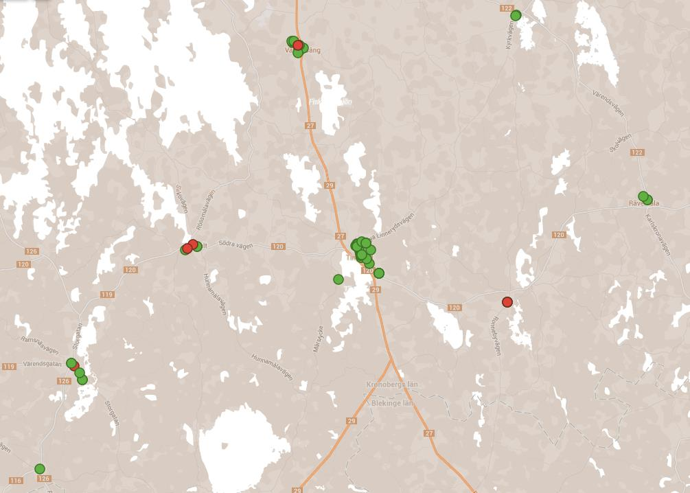 3.6 Tingsryd Under mätperioden i Tingsryds kommun har svar inkommit från 60 enheter/ leveransadresser.
