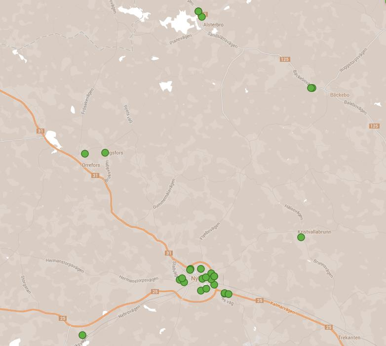 3.9 Nybro Under mätperioden i Nybro kommun har svar inkommit från 27 enheter/ leveransadresser.