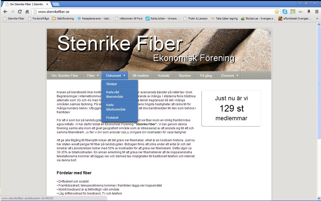 Vår hemsida: www.stenrikefiber.