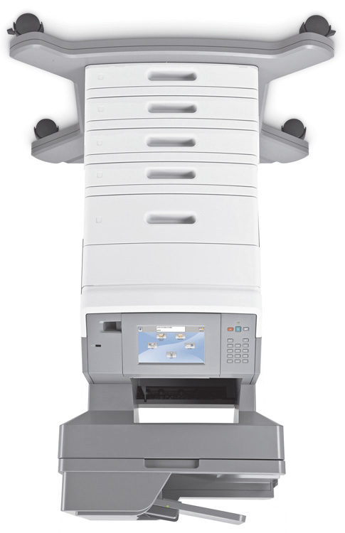 Största möjliga konfigurationer som kan hanteras 25 Lexmark X65x Lexmark X651e, X652e, X654e och X656e med hjulbas 16M1216 Skrivare som kan hanteras: X651e, X652e, X654e och X656e