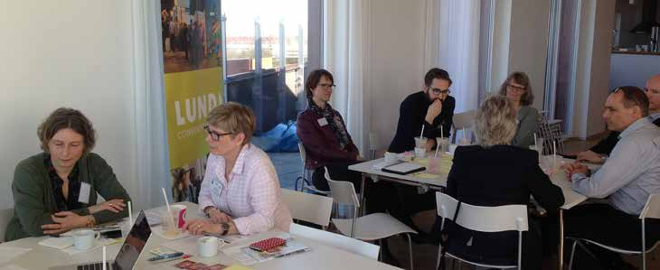 Workshop för mötesambassadörer, Utsikten, Helsingcrona Nation, 20 april 2016 I april genomfördes en workshop för mötesambassadörer med gemensamma frågeställningar kring möten med målet att öka