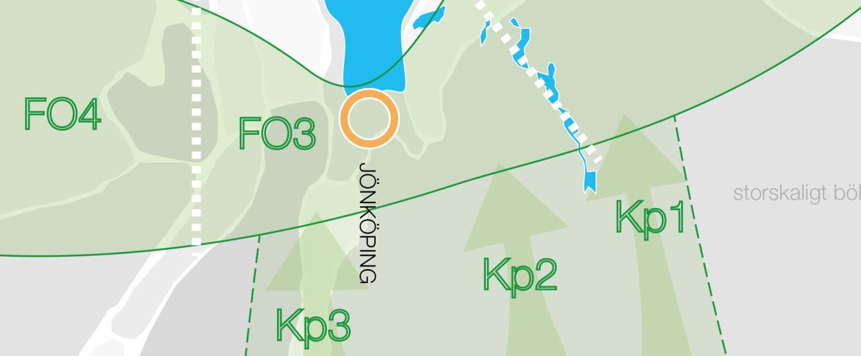 andra änden fortsätter vidare förbi t ex Stockholm/Göteborg. Dessa tåg stannar på samtliga stationer. Antagen tåglängd 250 m. 6.4.