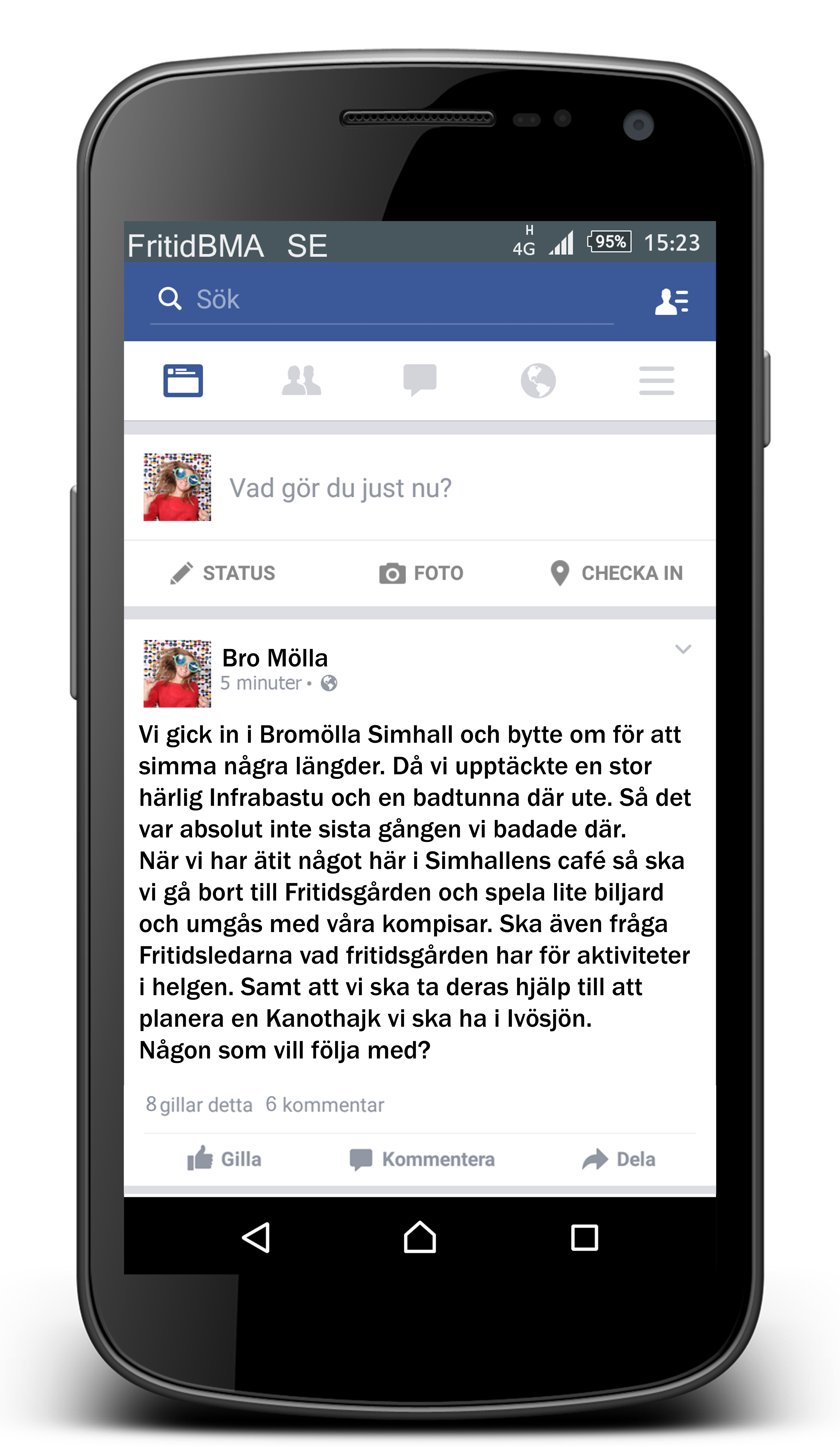 Framsidan: Prescious People, Richard Johansson. Foto: Richard Johansson. Vi gick in i Bromölla Simhall och bytte om för att simma några längder.