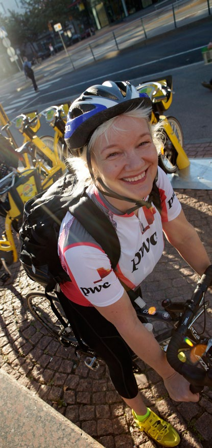 PwC deltog för tredje året i kilometertävlingen genom cykellaget Ketjunpyörittäjät. Under maj september trampade laget totalt 26 288 kilometer.