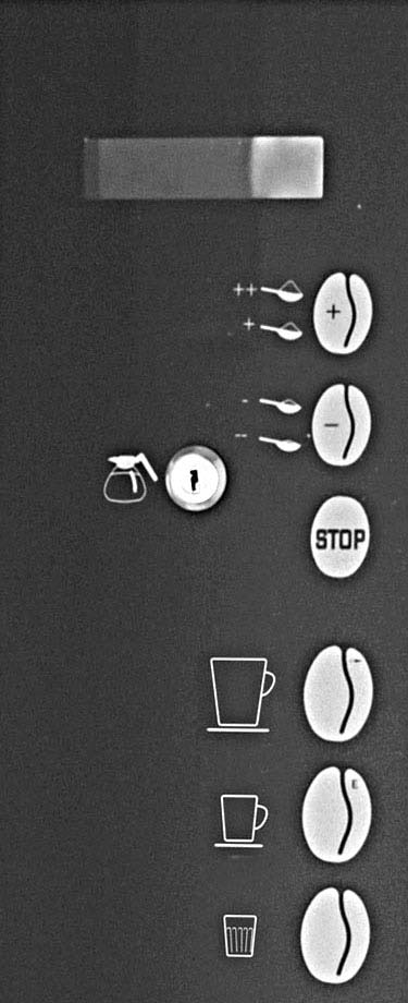 5. DRIFT; Bryggning av kaffe i kopp MOCCA BTB Bryggning av kaffe i kopp, mm. 1. Placera en kopp i centrum på kopphyllan. 2. Styrkan på drycken är standardinställd.