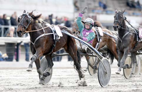 090221 Staro Yzerman fällde storfavoriten Under fredagens V65-tävlingar på Romme var Leif Witasps unghäststjärna Staro Yzerman tillbaka som en vinnare.