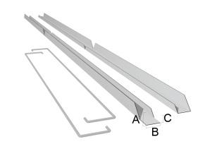 2. Fällbara undertak Flexplåts fällbara undertak köper du som komplett system eller endast som ram till lucka. 2.1.