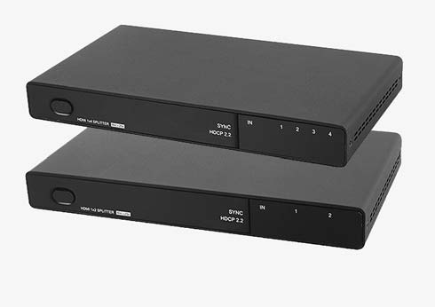 HDMI 1460 HDMI SPLIT/SWITCH 2 IN - 10 UT. Digital distributionsförstärkare med inbyggd 2-vägs omkopplare. Upplösning: VGA till UXGA och 480p till 1080p. Max. kabellängd: 30 m.