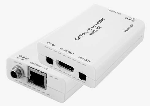 HDMI 1469 HDMI Cat6 EXTENDER IR/RS-232 4K För överföring av HDMI 4Kx2K samt tvåvägs IR och RS-232 signaler. Uttag: HDMI, IR 3,5mm samt RS-232 3,5mm.