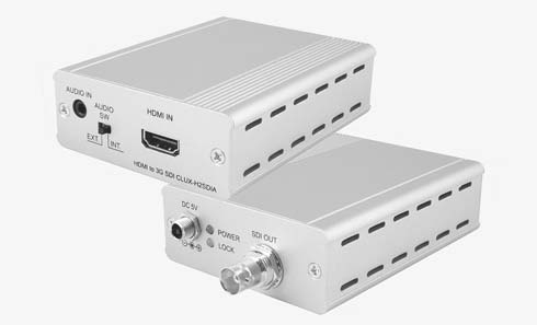SDI 1503C 3GSDI TILL HDMI KONVERTER Konverterar SDI/HDSDI/3GSDI format till HDMI V1.3. 3GSDI-design med loop through visar både SDI-bild och HDMI-bild.