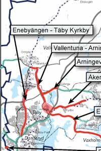 leh a mn - Ek erö N Gri ss Herräng Grisslehamn Teckenförklaring Cykelstråk för fördjupad utredning Hallstavik Östersjön Stråk ingår i annat projekt Vidare utredning krävs Älmsta Skebobruk Edsbro