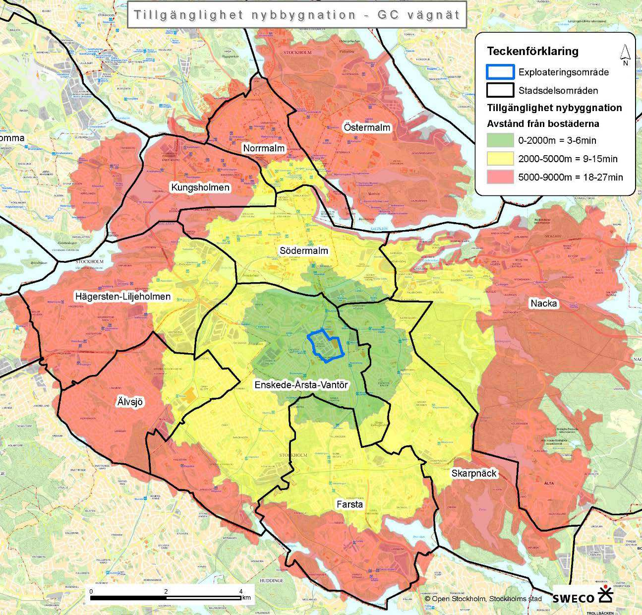 3 Tillgängligheten Slakthusområdet är en del av Söderstaden med goda förutsättningar att utvecklas till en stadsdel med fokus på upplevelser och nöjen.