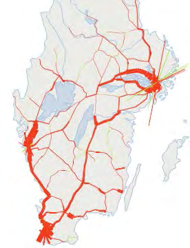 LÄNSPLAN FÖR REGIONAL TRANSPORTINFRASTRUKTUR I UPPSALA LÄN 2014 2025 bandelen berör den gula delen är denna dimensionerande för kapaciteten.