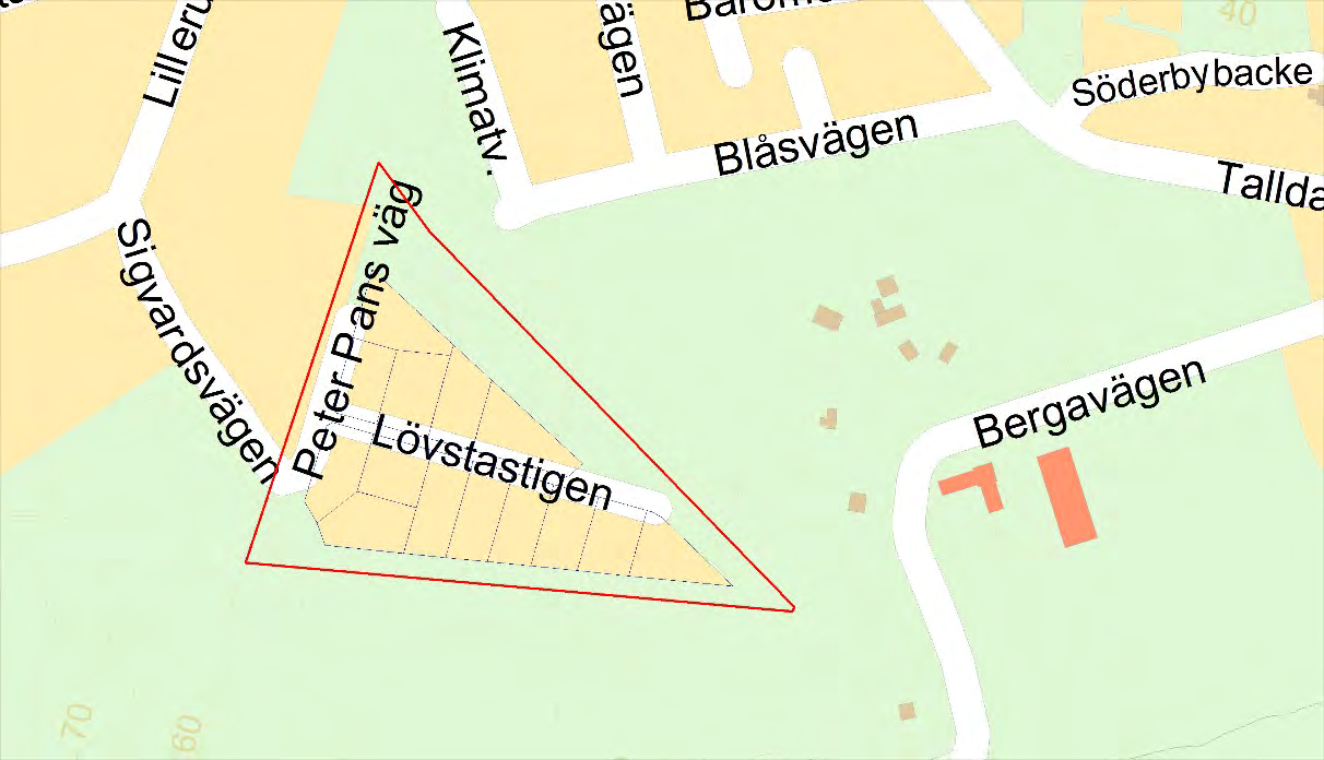 2. Västra Glömsta Figur 4. Detaljkarta för Västra Glömsta Recipient: Albysjön (god ekologisk status, uppnår ej god kemisk status). Området ligger i direkt anslutning till område med utbyggt VA.