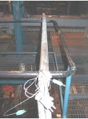 Figur 18. Närbild på avlagringssond med mätringar. Figure 18. Photo of fouling probe. Figur 19.
