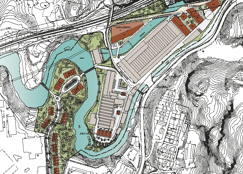 Syfte och metod UUUtsnitt ur plankartan (hela planområdet syns ej).