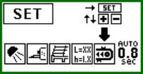 POWER CONTROL - TYRNING 4. Driftsdata-dagräknaren raderas Urvalspilen pekar på symbolen för driftsdata.