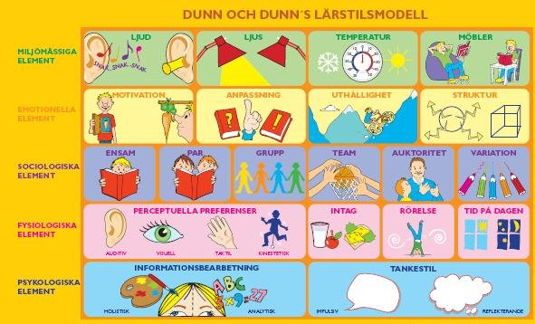 Figur 2 The Dunn & Dunn Learning Style Model, www.larstilscenter.