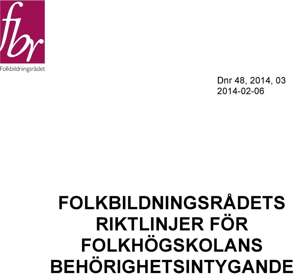 FOLKBILDNINGSRÅDETS