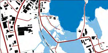 90 konsekvenser av en översvämning i mälaren Figur 18. Den enklaste tillämpningen är att visa markens nivåer i decimeterintervall från +0,9 meter till +3,1 meter.