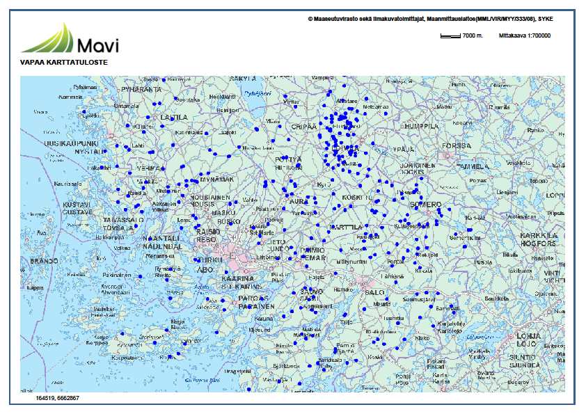 Gårdar i övervakning 2015