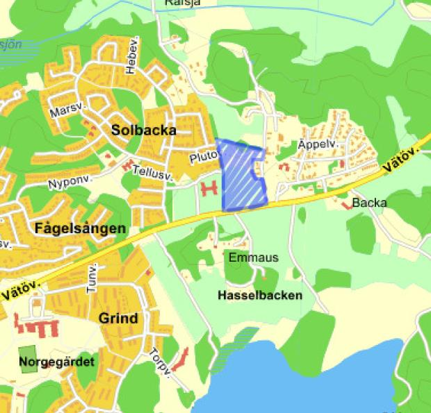 3 av 10 1. Bakgrund I Solbacka i Norrtälje kommun ska ett område för bostäder detaljplaneläggas. Den planerade byggnationen avser ca 30 villor och sju stycken flerfamiljshus.