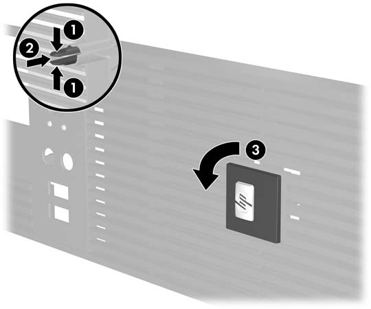 Använda en dator med liten formfaktor som minitower Du kan använda datorn med liten formfaktor som minitower om du skaffar ett extra towerstativ.