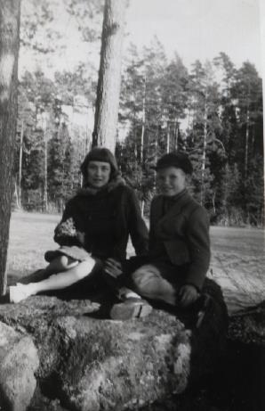 1959. Ester Johansson i Öna 1959.
