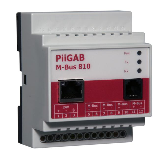 PiiGAB Ethernet/M-Bus omvandlare 810