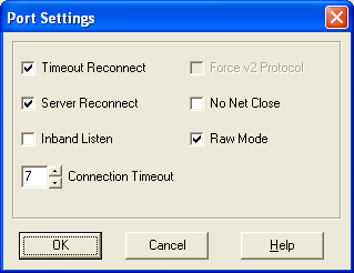 3. Tryck på Add IP knappen. IP Service Setup dialog rutan kommer nu fram. Bild 8-11 IP Service Setup 4. Mata in IP adressen för omvandlaren 5. Mata in portnumret exempelvis 10001. 6.