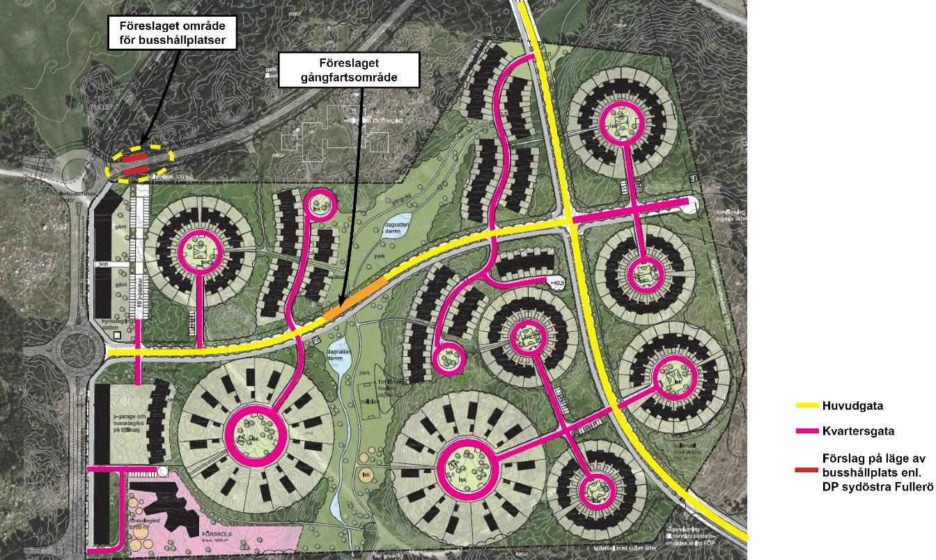 , 753 30 UPPSALA ANTAL BLAD: 25 BLAD NR: 22 Gångfartsområde Inom bostadsområdet föreslås en kortare sträcka utformas som gångfartsområde, se Figur 15.